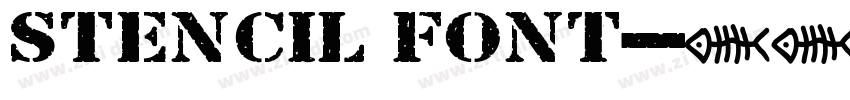 stencil font字体转换